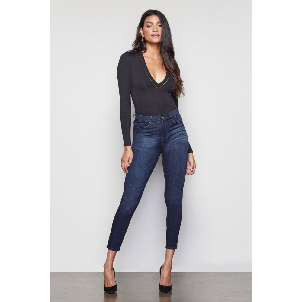 Good American Good Waist Skinny Jeans in Blue205